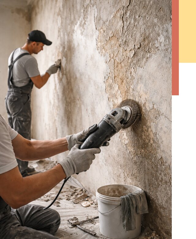 Снятие и удаление краски со стен в Пятигорске от 2157 руб. — ОТДЕЛОЧНИК-Птг