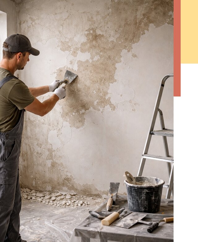 Снятие старой шпаклевки в Пятигорске от 1901 руб. — быстро и недорого | ОТДЕЛОЧНИК-Птг