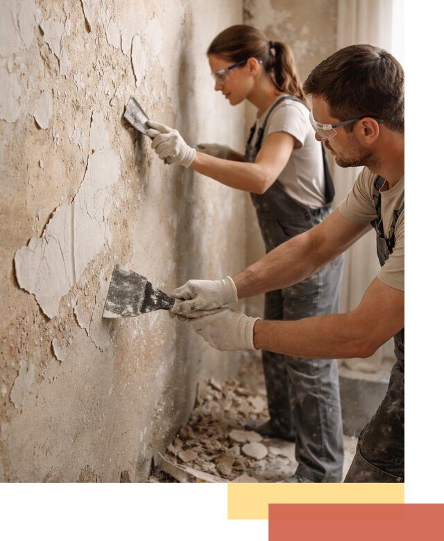 Снятие старой шпаклевки и подготовка поверхностей в Пятигорске