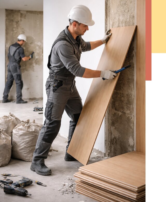 Демонтаж стеновых панелей в Пятигорске от 3596 руб. за м² быстро и недорого | ОТДЕЛОЧНИК-Птг