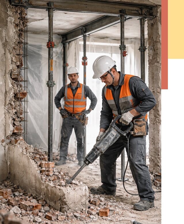 Снос несущих стен в Пятигорске от 10530 руб. — демонтаж несущей стены под ключ | ОТДЕЛОЧНИК-Птг