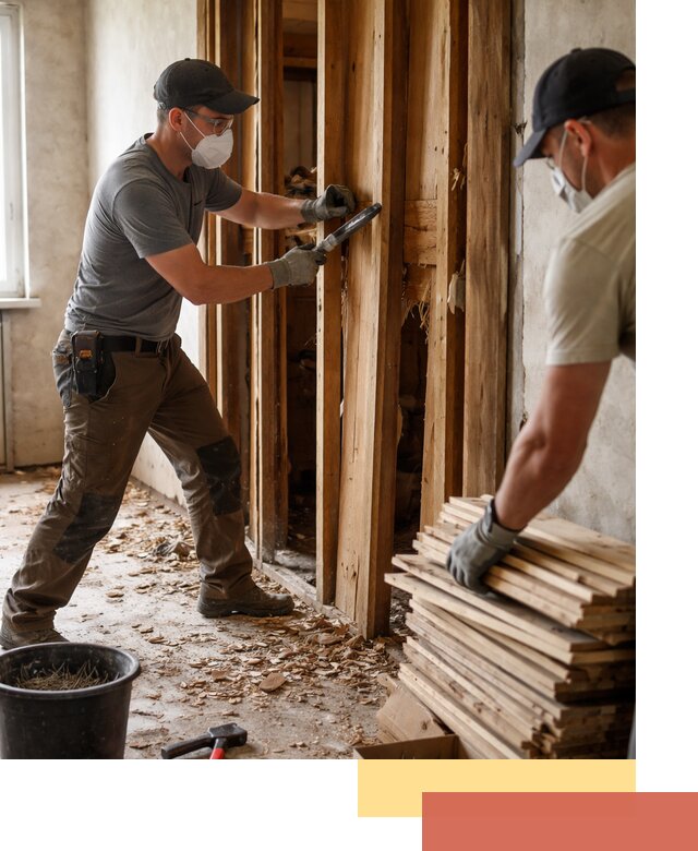 Демонтаж деревянных перегородок в Пятигорске быстро и аккуратно