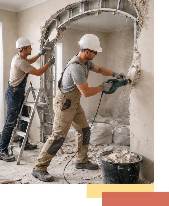 Демонтаж гипсокартонной арки в Пятигорске быстро и аккуратно