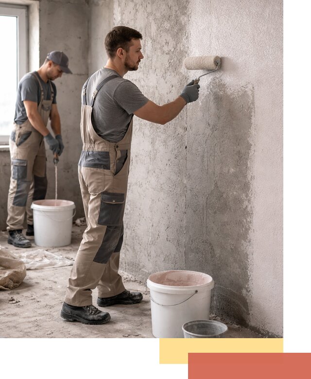 Нанесение бетоноконтакта на стены в Пятигорске для последующей отделки