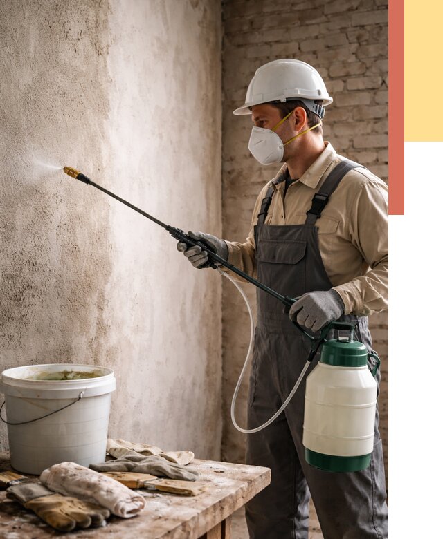 Антисептическая обработка стен в Пятигорске от 1233 руб. — быстро и недорого | ОТДЕЛОЧНИК-Птг