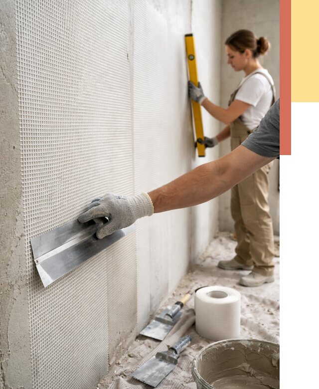 Армирование стен стеклосеткой в Пятигорске от 3287 руб. под ключ | ОТДЕЛОЧНИК-Птг