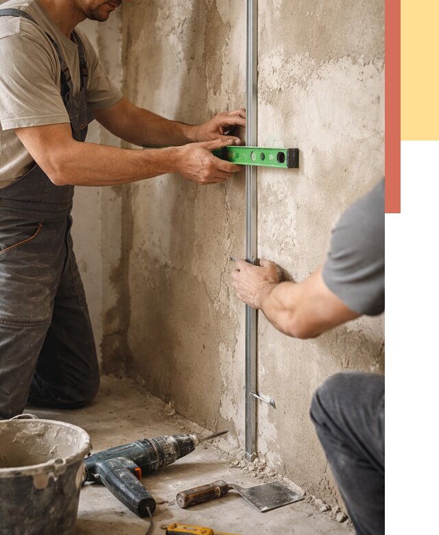 Установка штукатурных маяков в Пятигорске от 7191 руб. — быстро и недорого | ОТДЕЛОЧНИК-Птг