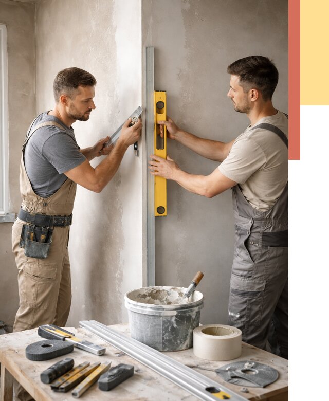 Выведение углов стен в Пятигорске от 1901 руб. быстро и недорого | ОТДЕЛОЧНИК-Птг