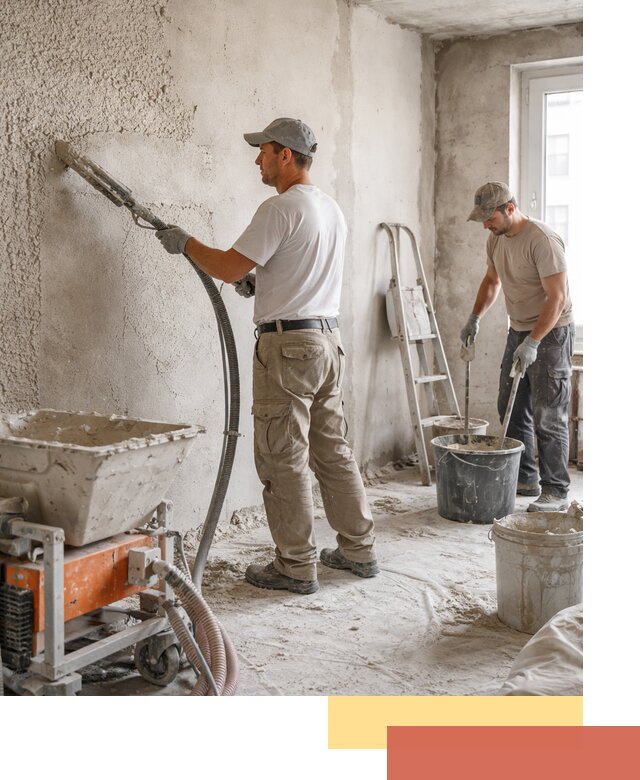 Машинная штукатурка стен в Пятигорске — быстро и качественно