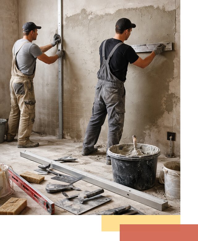 Профессиональная штукатурка стен под плитку в Пятигорске