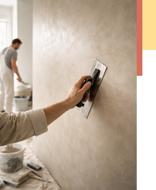 Венецианская штукатурка в Пятигорске от 3596 руб/м² — нанесение стен под ключ | ОТДЕЛОЧНИК-Птг