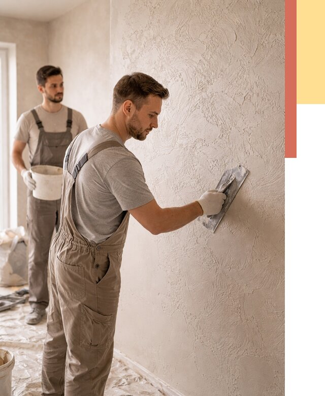 Фактурная штукатурка стен в Пятигорске от 4315 руб./м² — заказать под ключ | ОТДЕЛОЧНИК-Птг