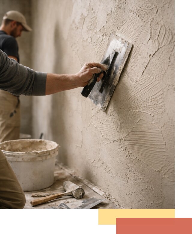 Фактурная штукатурка стен в Пятигорске — монтаж, отделка, реставрация