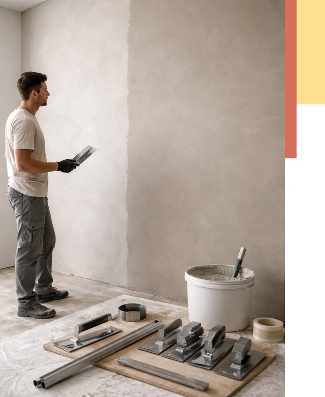 Нанесение микроцемента на стены в Пятигорске от 3287 руб./м2 под ключ | ОТДЕЛОЧНИК-Птг