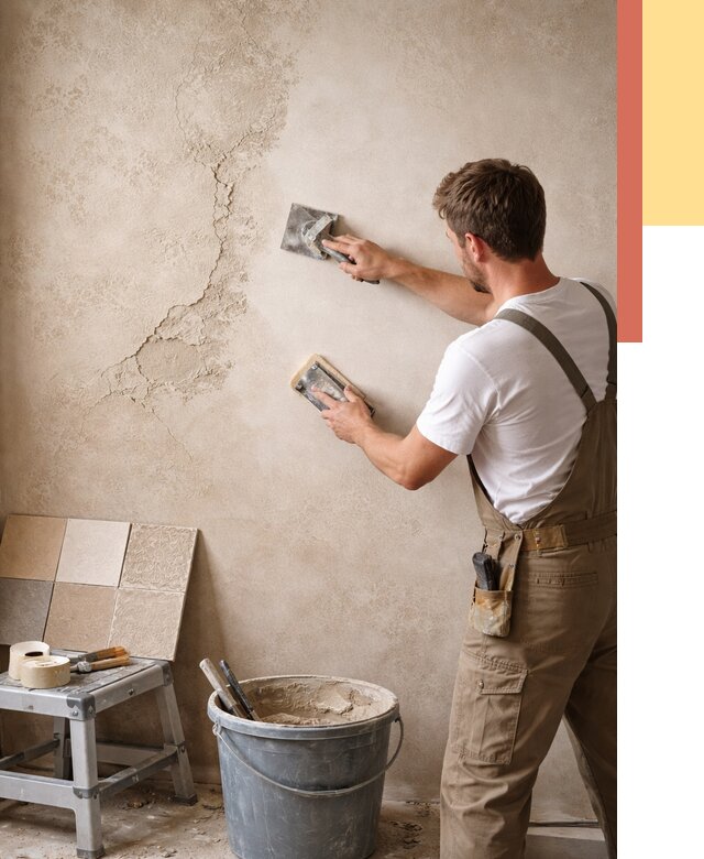 Ремонт декоративной штукатурки в Пятигорске от 4623 руб. под ключ | ОТДЕЛОЧНИК-Птг