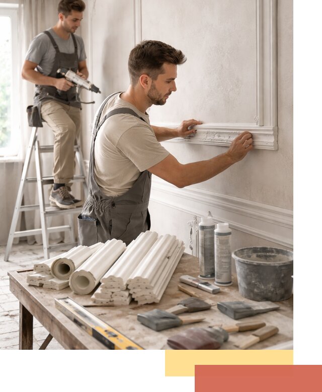 Монтаж лепнины на стены в Пятигорске профессионально и качественно