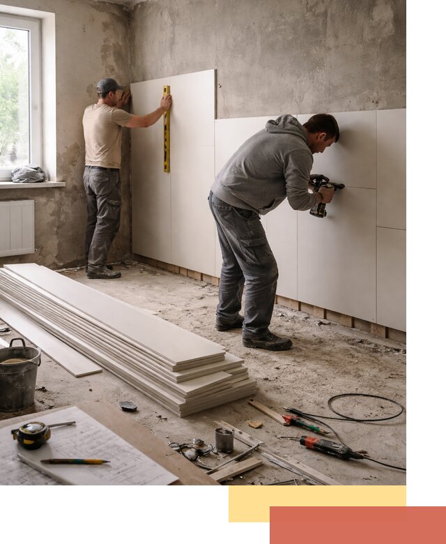 Монтаж ПВХ панелей на стены в Пятигорске качественно и быстро