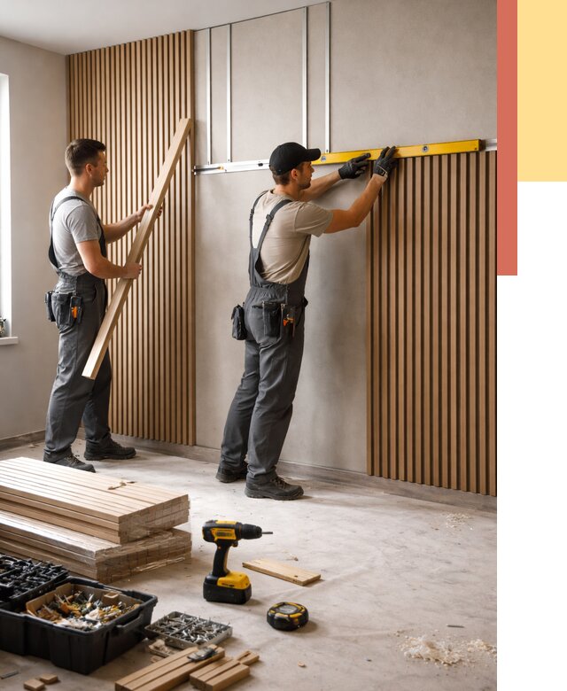 Монтаж реечных панелей на стены в Пятигорске от 1233 руб. — быстро и недорого | ОТДЕЛОЧНИК-Птг