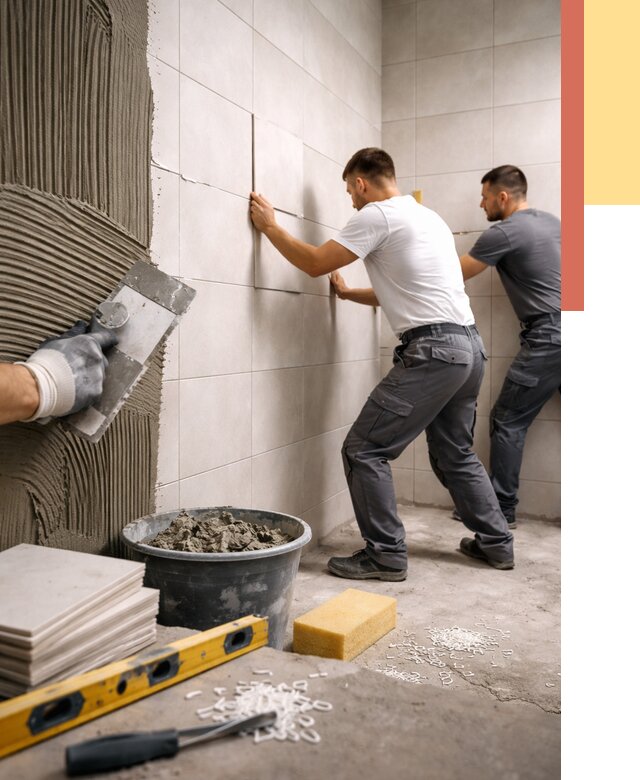 Укладка плитки на стены в Пятигорске от 873 руб. — качественно и недорого | ОТДЕЛОЧНИК-Птг