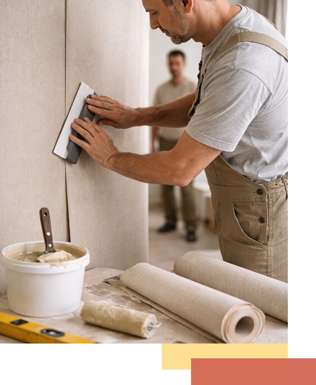 Поклейка текстильных обоев в Пятигорске профессионально и аккуратно