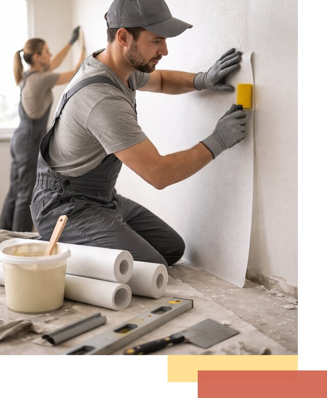 Поклейка стеклообоев профессионально в Пятигорске