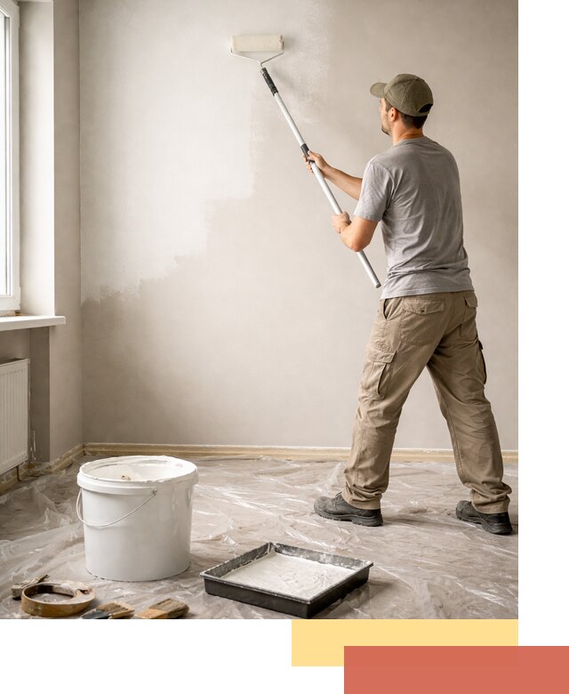 Покраска стен латексной краской в Пятигорске качественно и быстро