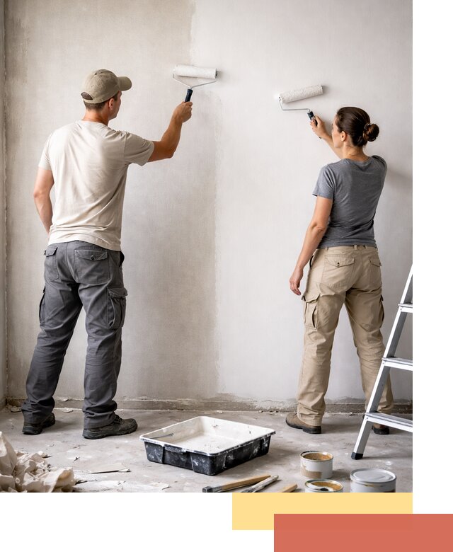 Окраска стен по стеклохолсту в Пятигорске качественно и долговечно