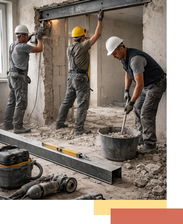 Создание проемов в стенах и несущих конструкциях в Пятигорске