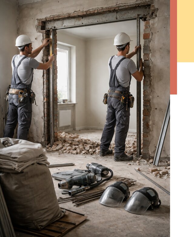 Расширение дверного проема в Пятигорске от 12841 руб. под ключ | ОТДЕЛОЧНИК-Птг