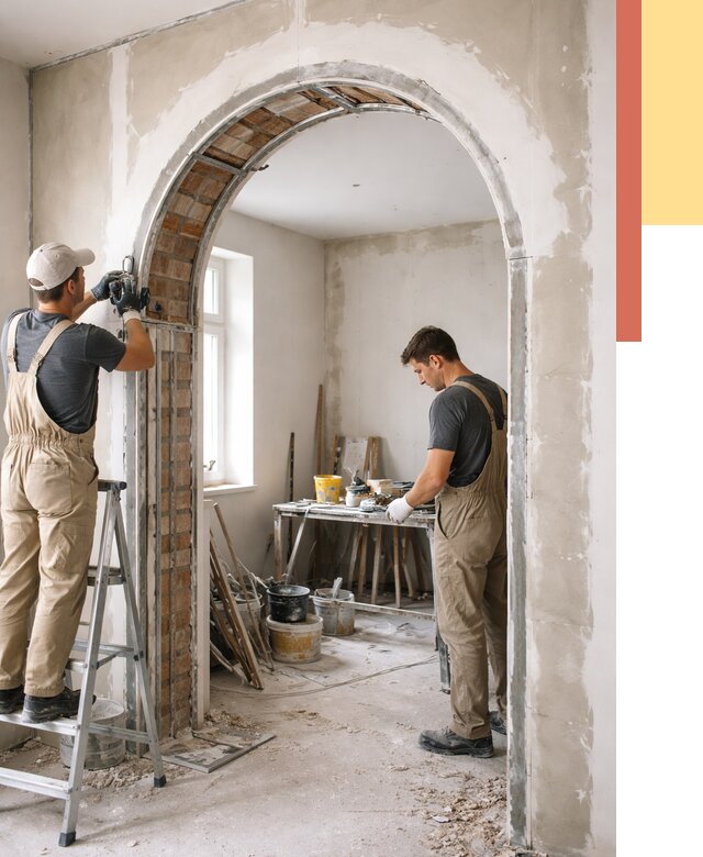 Устройство арочного проема в Пятигорске от 9759 руб. под ключ — быстро и недорого | ОТДЕЛОЧНИК-Птг