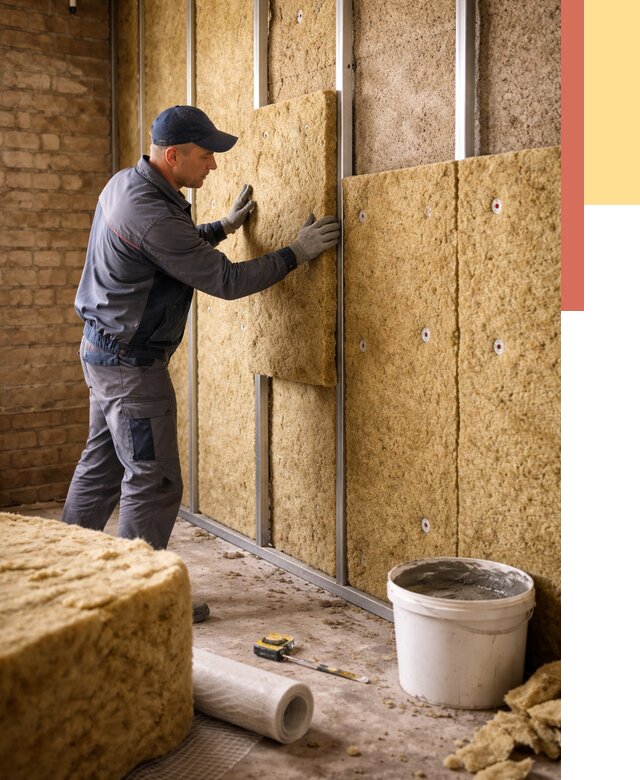 Утепление стен минватой в Пятигорске от 1387 руб./м2 — недорого и быстро | ОТДЕЛОЧНИК-Птг