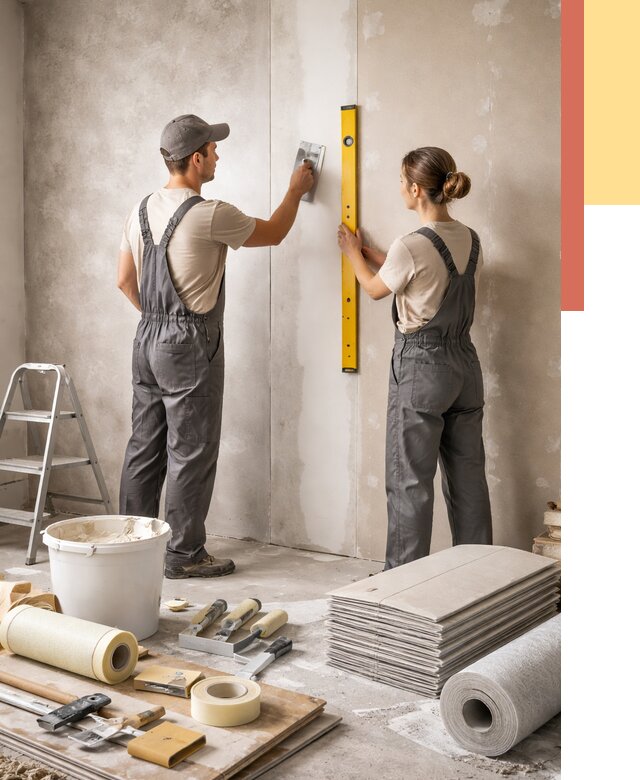 Отделка стен в Пятигорске от 1541 руб/м² — недорого, быстро, под ключ | ОТДЕЛОЧНИК-Птг