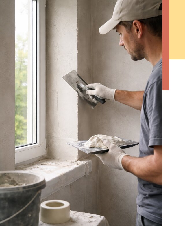 Штукатурка откосов в Пятигорске от 4623 руб/м² — услуги и выравнивание под ключ | ОТДЕЛОЧНИК-Птг