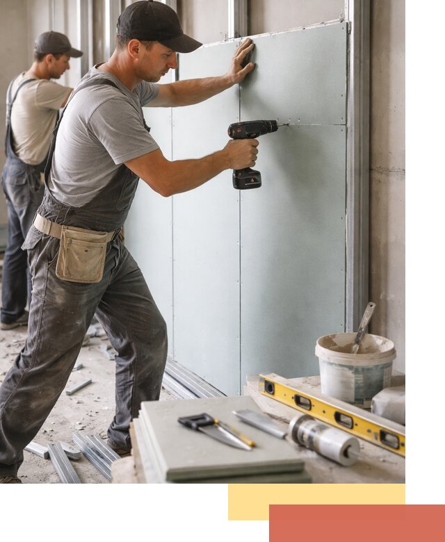 Кладка влагостойких перегородок ПГП в Пятигорске