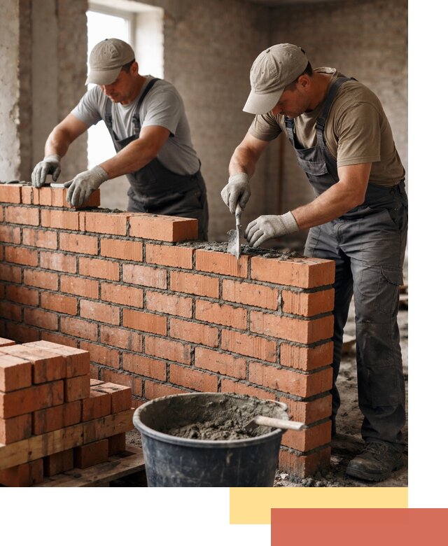 Кладка кирпичных перегородок под ключ в Пятигорске