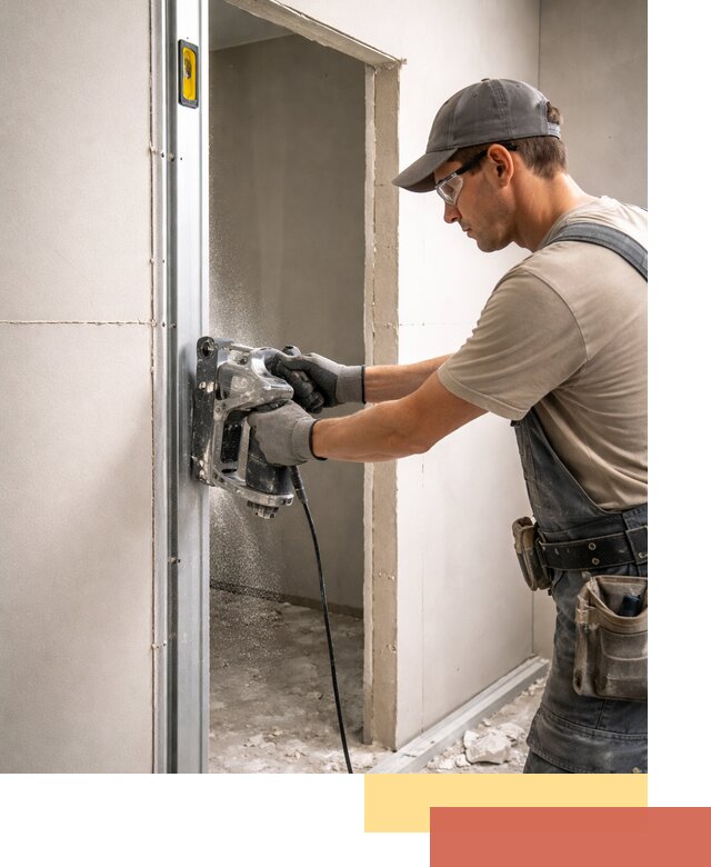 Устройство дверного проема в перегородке в Пятигорске