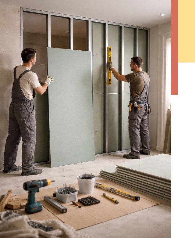 Перегородка из влагостойкого гипсокартона в Пятигорске от 4931 руб. — монтаж под ключ | ОТДЕЛОЧНИК-Птг