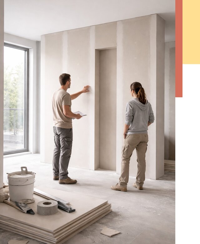 Зонирующая перегородка из гипсокартона в Пятигорске от 2876 руб. под ключ | ОТДЕЛОЧНИК-Птг