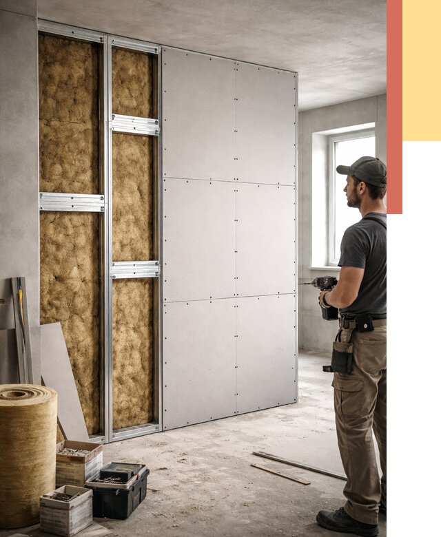 Усиленная перегородка под навеску в Пятигорске от 13149 руб. — монтаж под ключ | ОТДЕЛОЧНИК-Птг