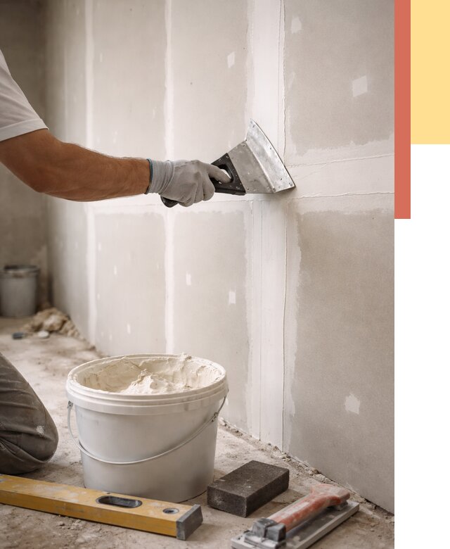 Шпаклевка перегородок из гипсокартона в Пятигорске от 2568 руб. — услуги ОТДЕЛОЧНИК-Птг