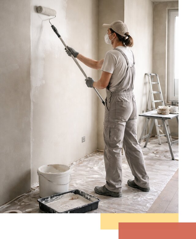 Покраска перегородок из гипсокартона в Пятигорске качественно и недорого