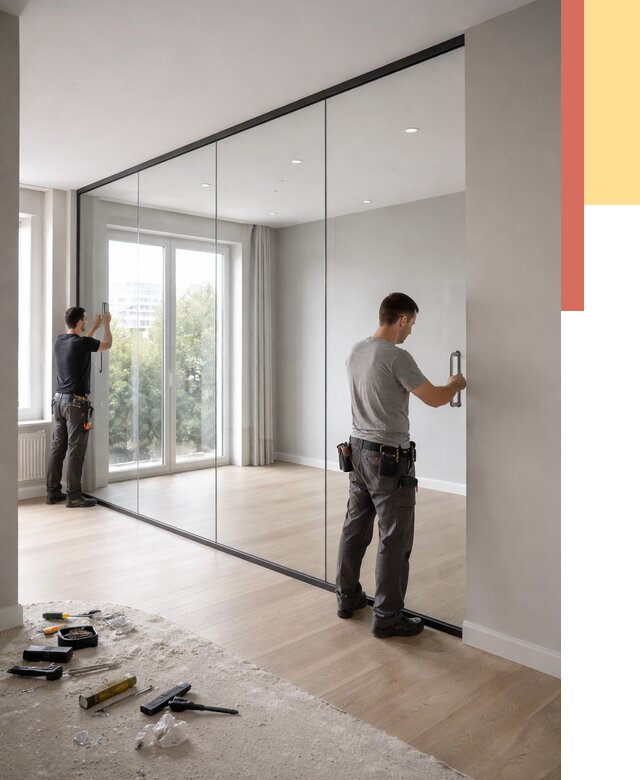 Изготовление стеклянных перегородок в Пятигорске от 12687 руб. под ключ | ОТДЕЛОЧНИК-Птг