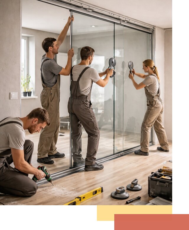 Изготовление стеклянных перегородок на заказ в Пятигорске