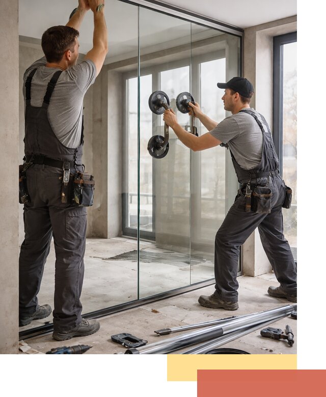 Цельностеклянные перегородки под ключ в Пятигорске