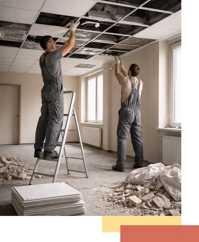 Демонтаж потолков Армстронг профессионально в Пятигорске