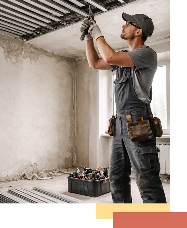 Демонтаж реечного потолка в Пятигорске быстро и аккуратно