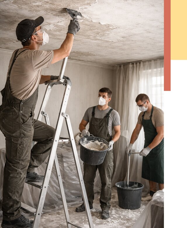 Удаление побелки с потолка в Пятигорске от 2568 руб. быстро и недорого | ОТДЕЛОЧНИК-Птг