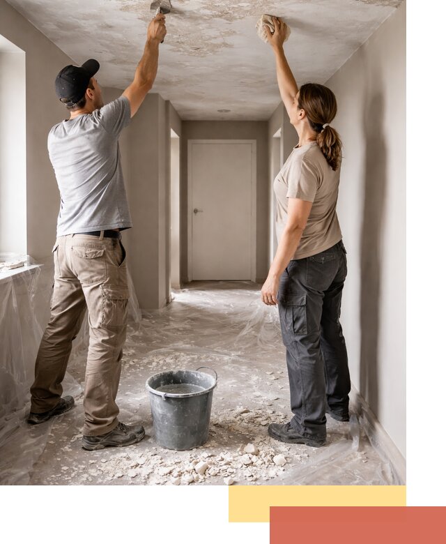 Удаление побелки с потолка в Пятигорске — быстро и аккуратно