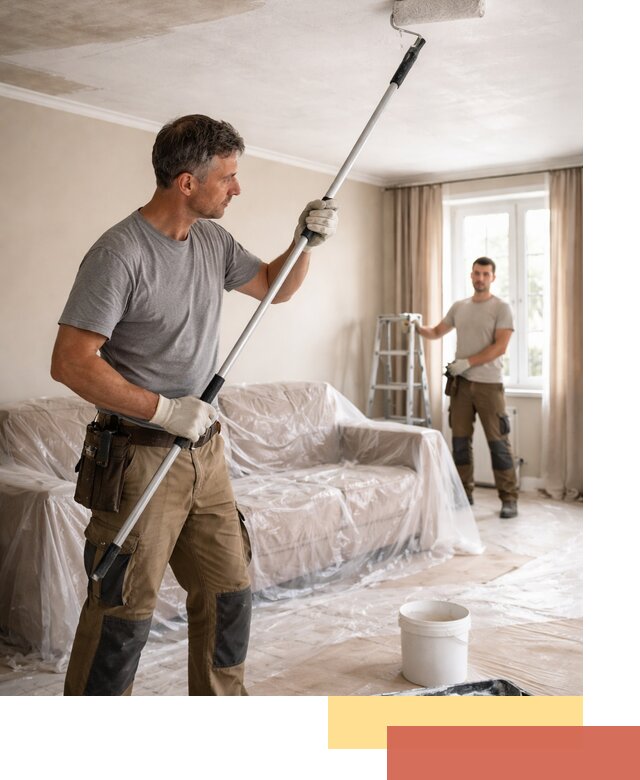 Грунтовка потолка в Пятигорске — подготовка под покраску и отделку