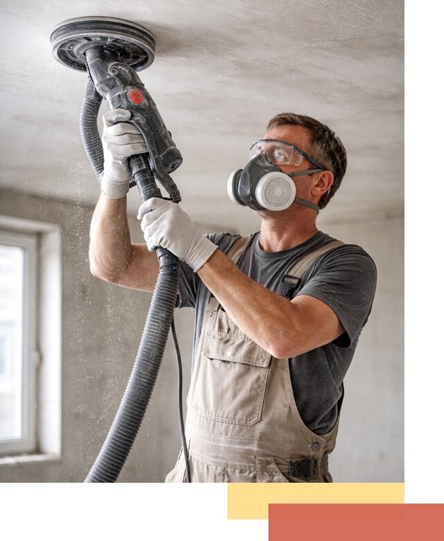 Шлифовка потолка в Пятигорске — качественная подготовка под отделку